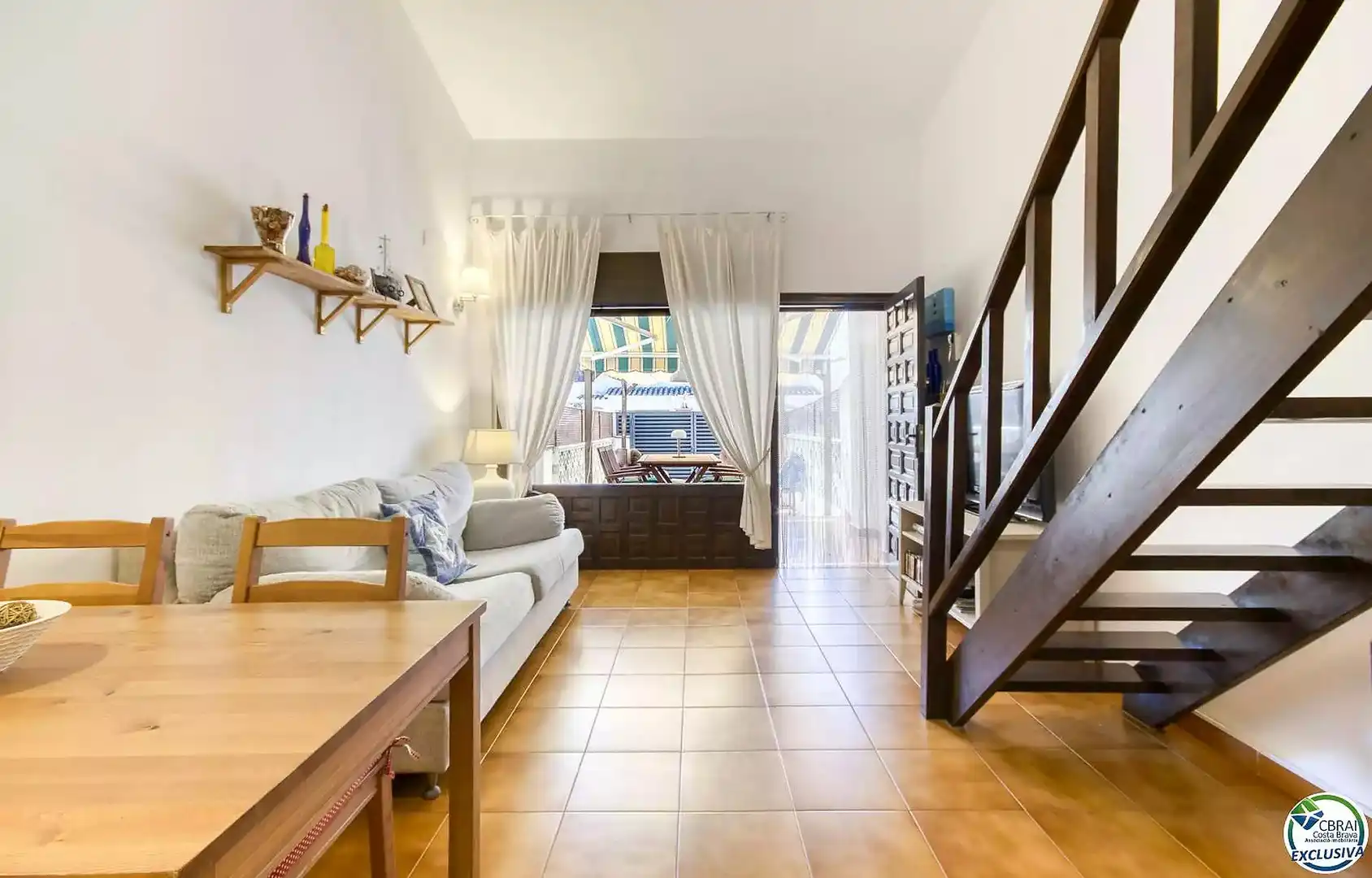 Sala de estar de Casa o chalet en venta en Garrigàs con Terraza y Amueblado