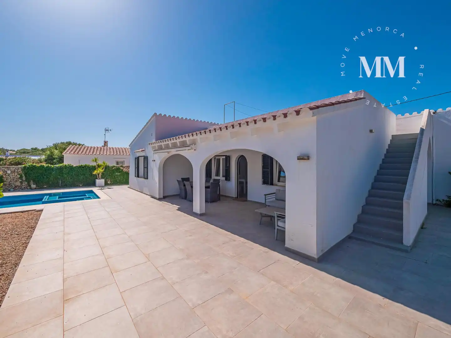 Terrassa de Casa o xalet en venda en Es Castell amb Aire condicionat, Jardí privat i Terrassa