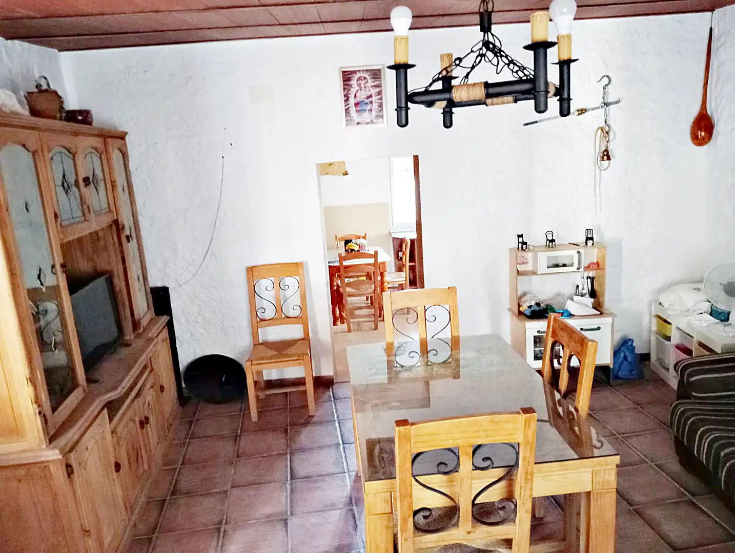 Esszimmer von Country house zum Verkauf in Carratraca mit Privatgarten, Terrasse und Möbliert