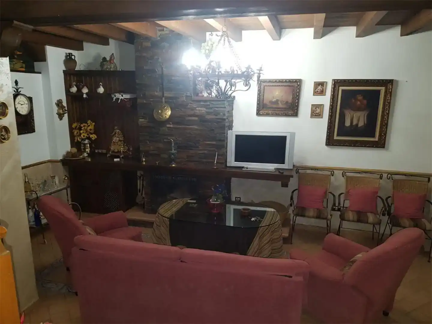 Sala d'estar de Casa adosada en venda en Luque amb Aire condicionat, Jardí privat i Traster