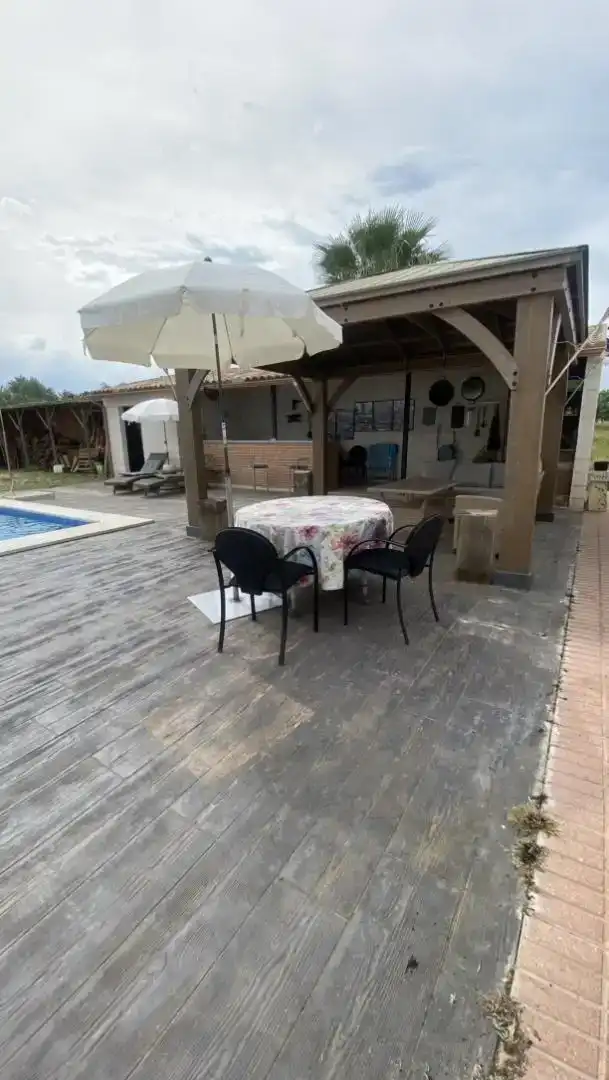 Terrassa de Casa o xalet en venda en La Carlota amb Aire condicionat i Piscina