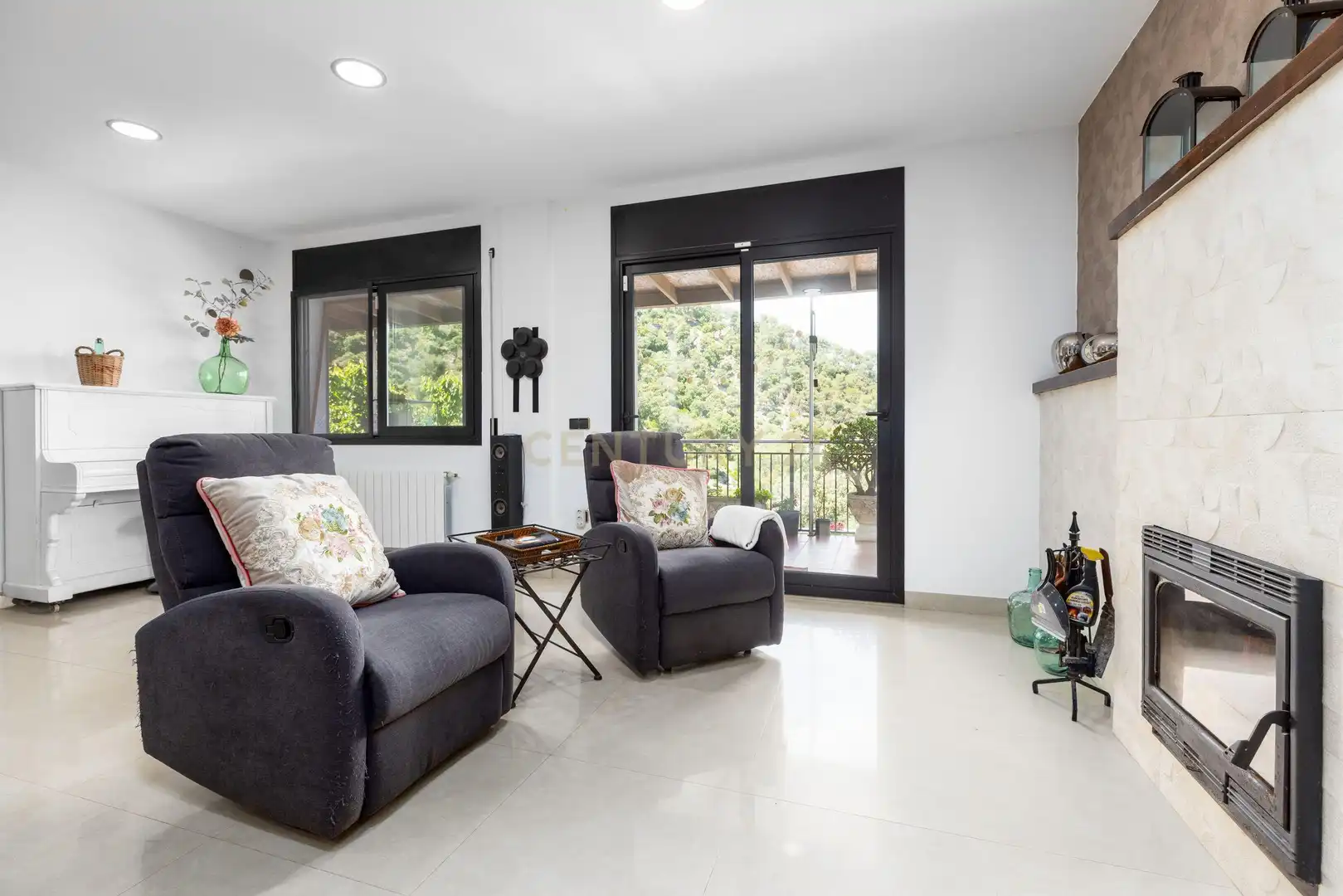 Sala de estar de Casa o chalet en venta en Palafolls con Aire acondicionado, Jardín privado y Piscina