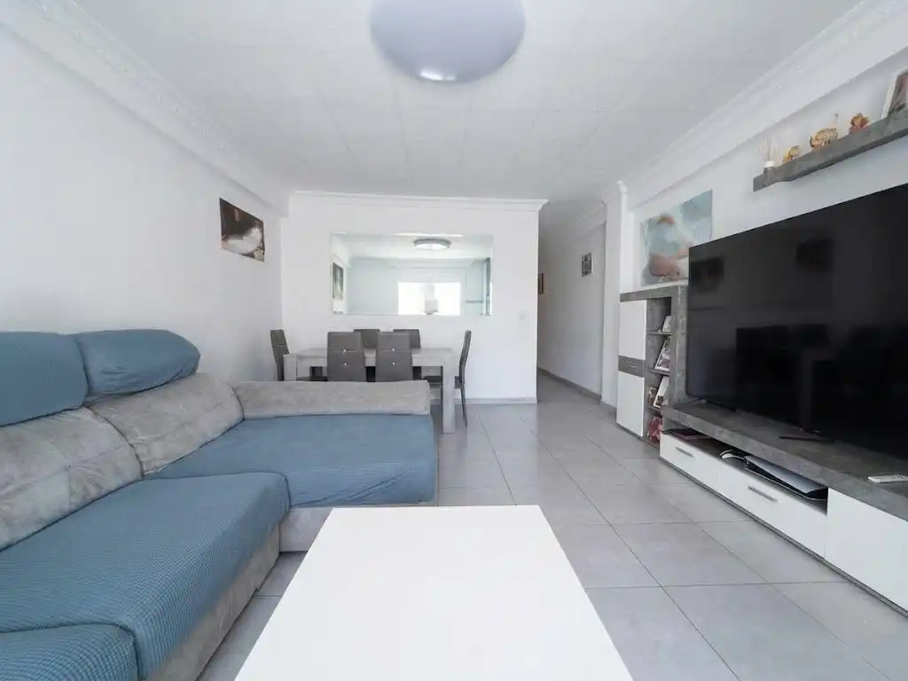 Living room of Flat for sale in Málaga  with Terrace, Furnished and Balcony