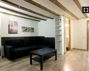 Sala d'estar de Pis de lloguer en  Barcelona Capital amb Aire condicionat, Calefacció i Moblat