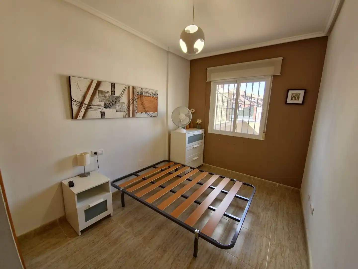Schlafzimmer von Erdgeschoss zur Miete in Orihuela mit Privatgarten, Schwimmbad und Möbliert