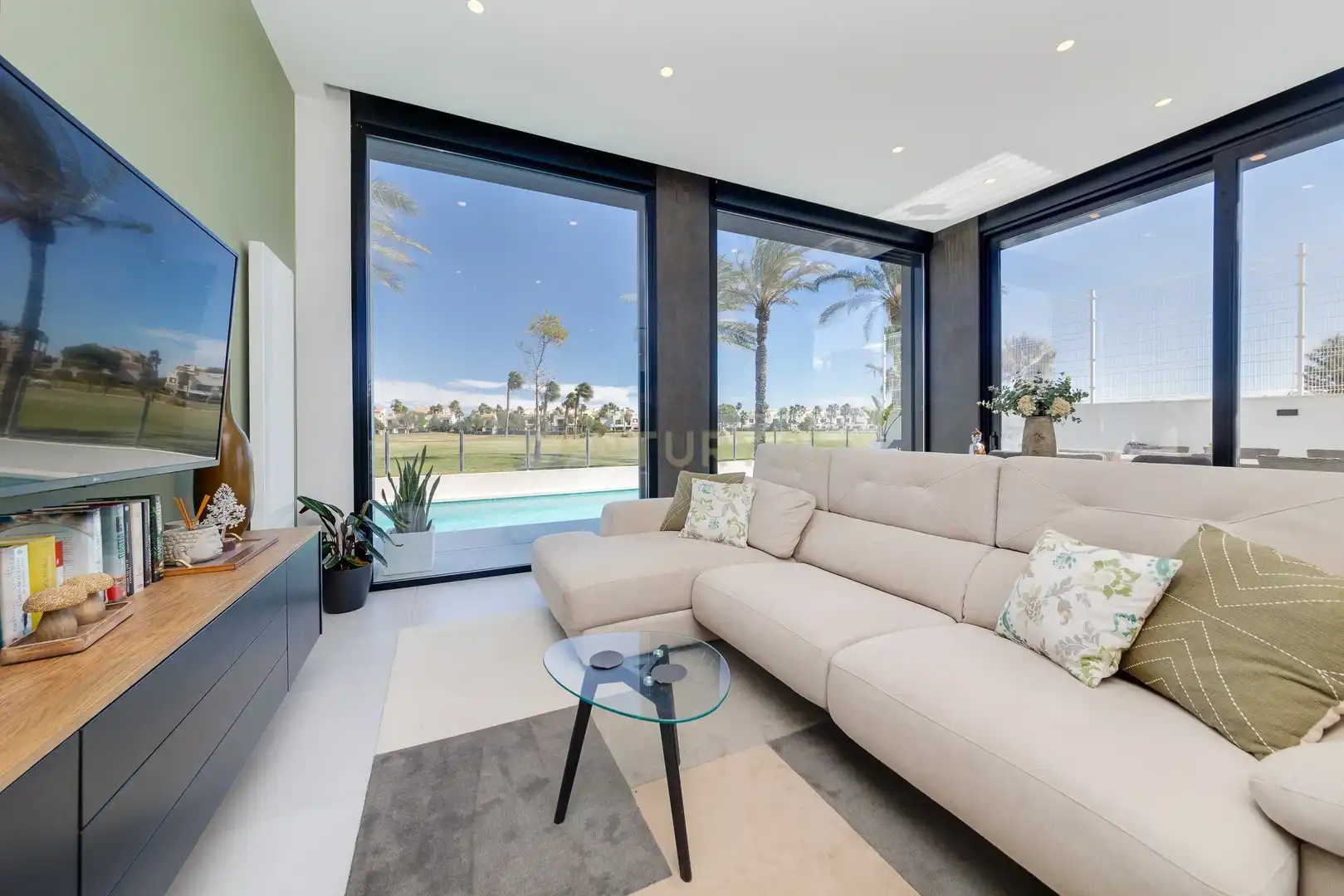 Sala de estar de Casa o chalet en venta en Pilar de la Horadada con Piscina