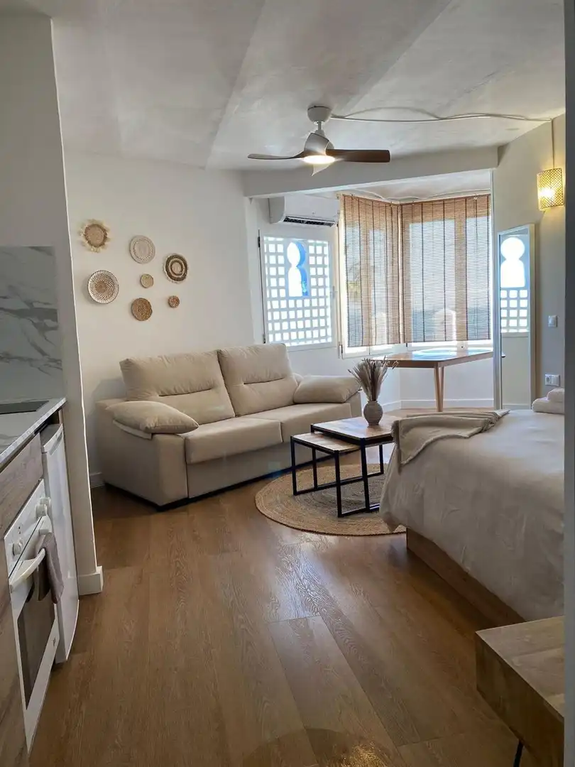 Sala de estar de Ático en venta en Mojácar con Terraza, Piscina y Amueblado