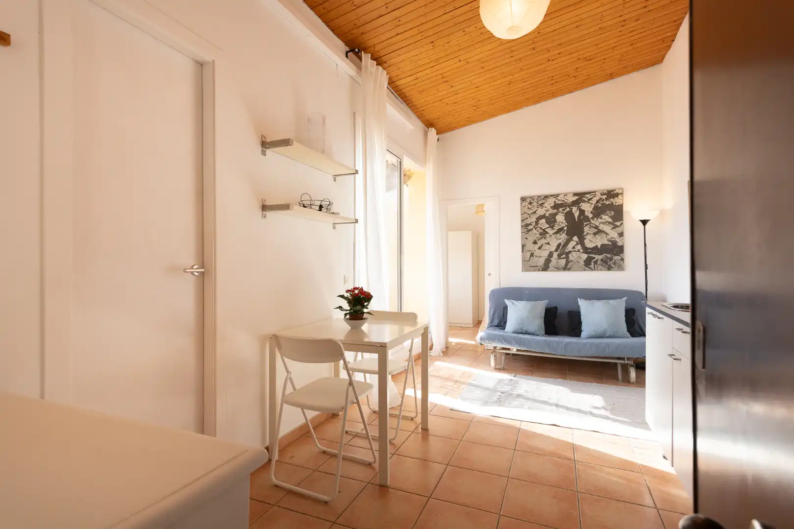 Sala de estar de Ático en venta en Barcelona con Aire acondicionado, Calefacción y Terraza