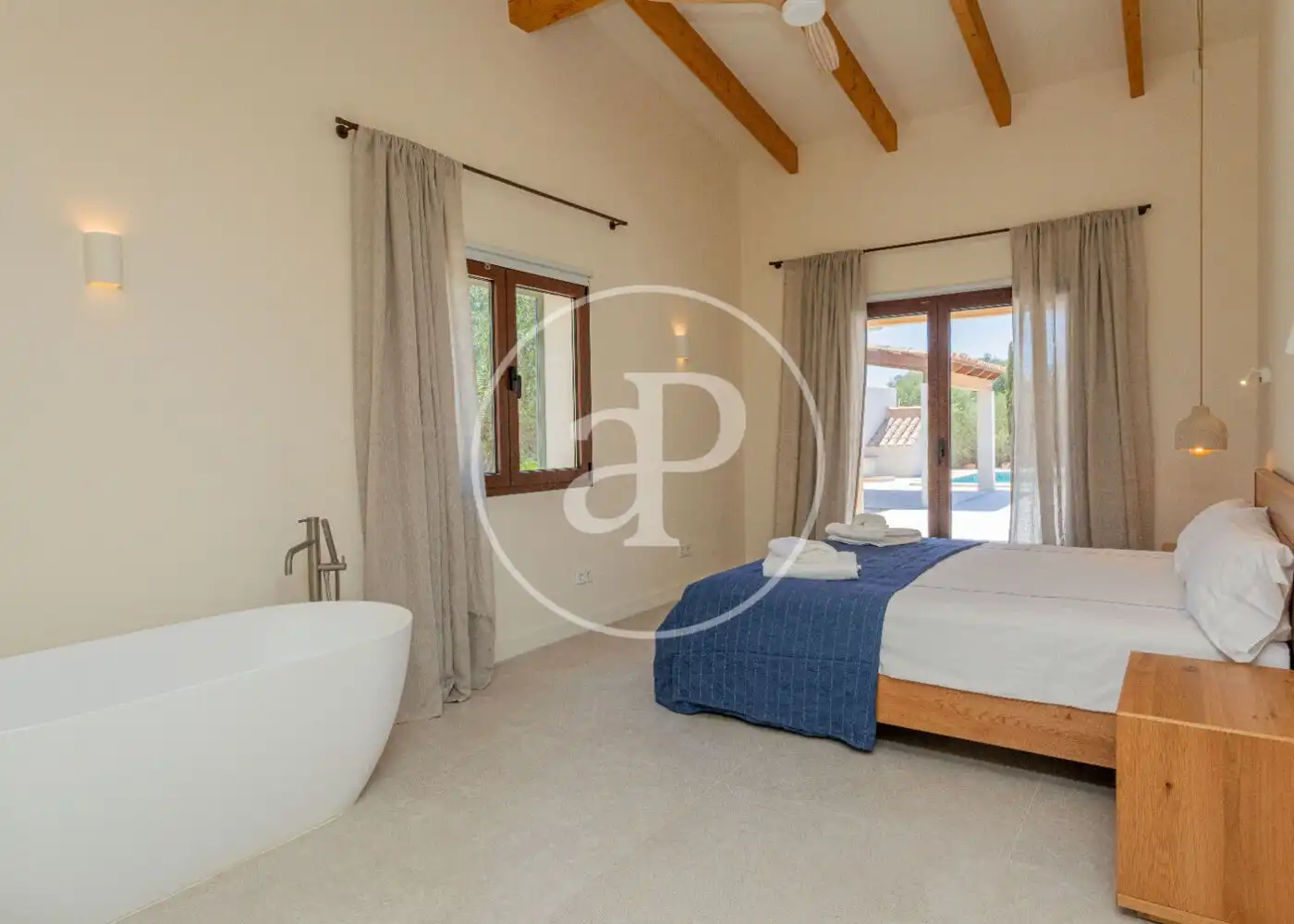 Bedroom of Houses for rent in Campos  with Air Conditioner, Heating and Private garden