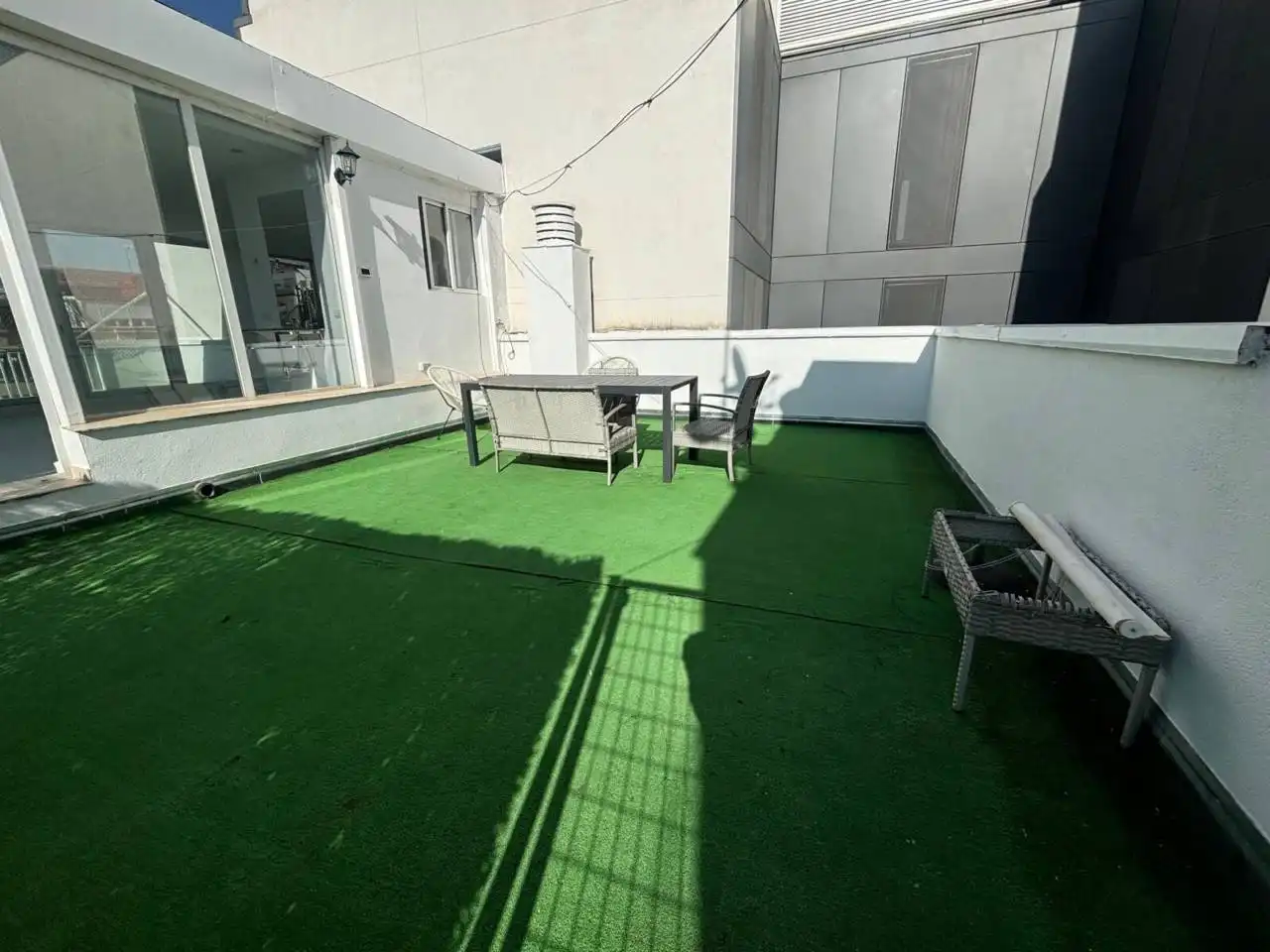 Terrasse von Dachboden zur Miete in Madrid mit Klimaanlage, Heizung und Parkett