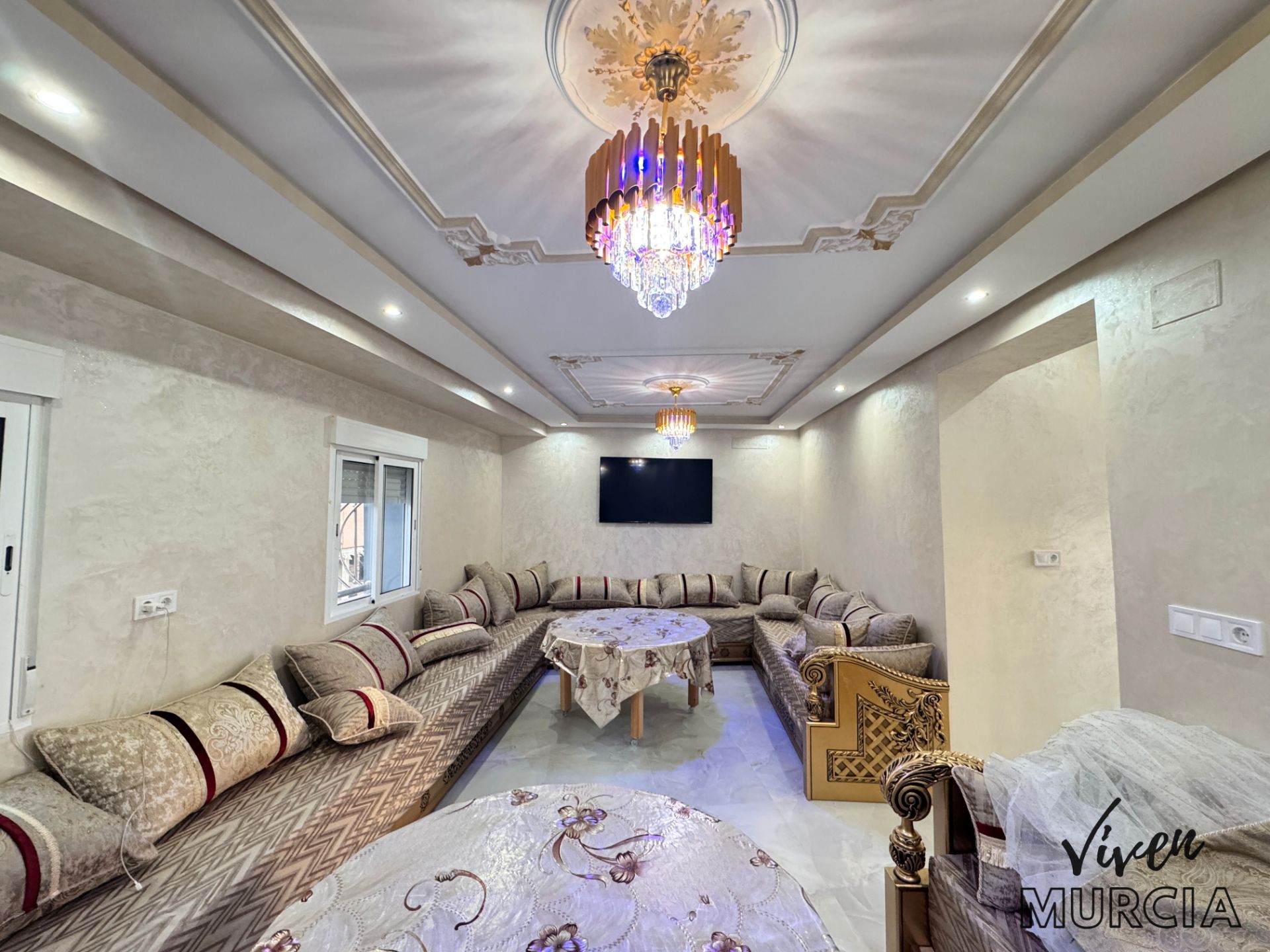 Living room of Single-family semi-detached for sale in Molina de Segura  with Air Conditioner, Heating and Terrace