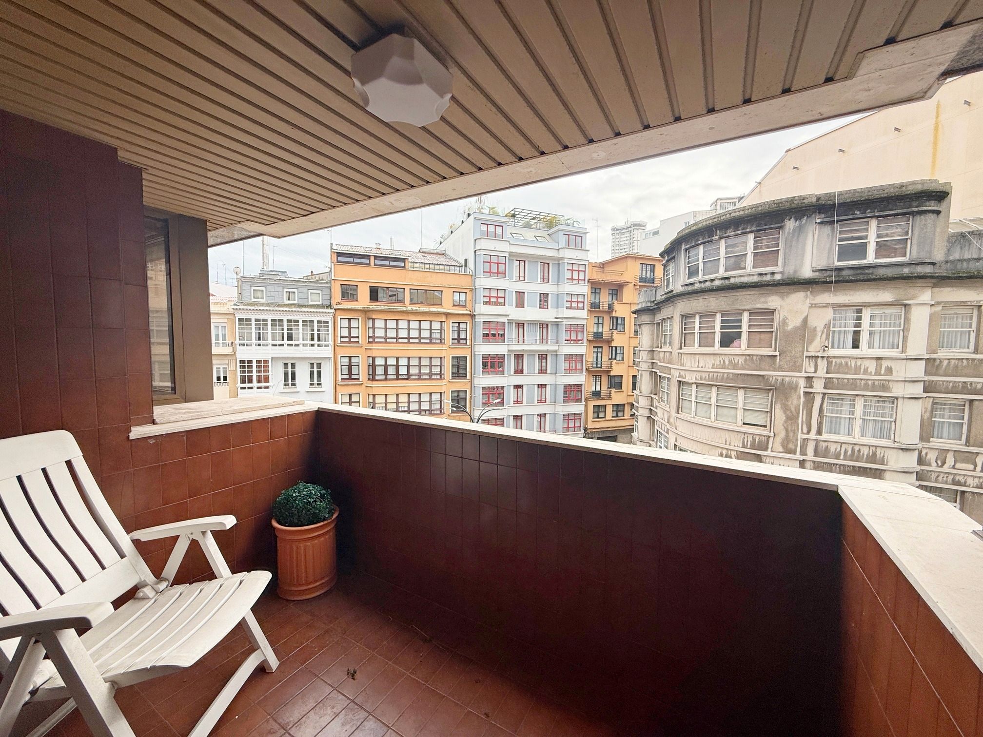 Balcony of Apartment to rent in A Coruña Capital   with Heating, Parquet flooring and Balcony