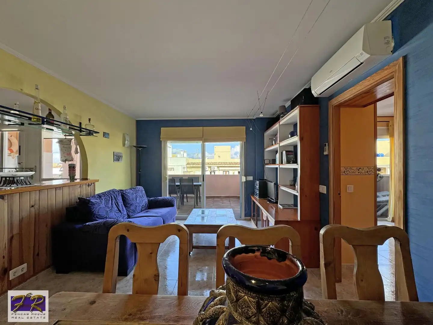 Living room of Attic for sale in Alcúdia  with Air Conditioner, Terrace and Furnished