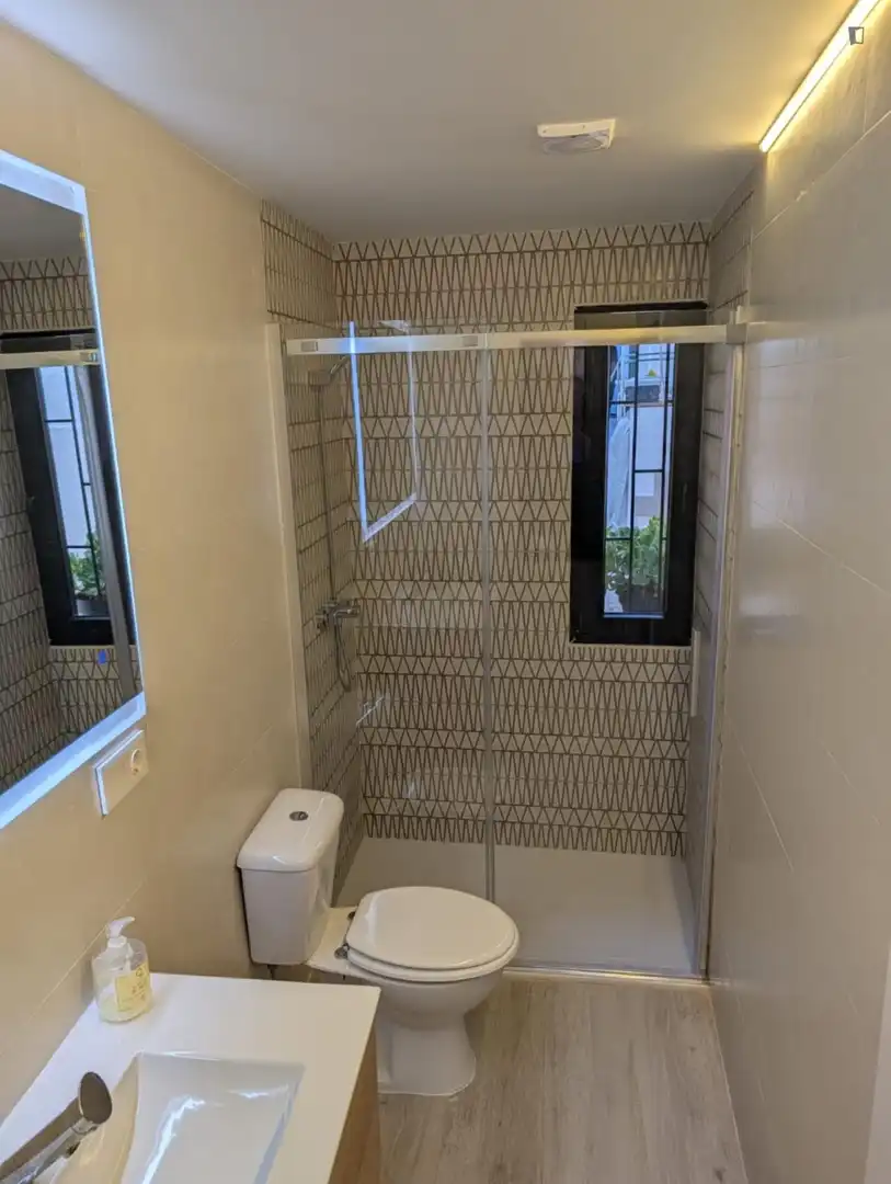 Bathroom of Houses for rent in Madrid  with Air Conditioner, Furnished and Washing machine