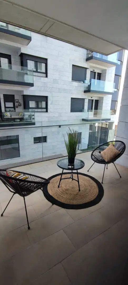 Terrace of Flat for rent in Alcázar de San Juan  with Air Conditioner, Heating and Private garden