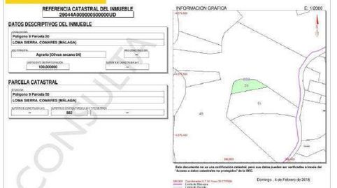 Foto 5 de Finca rústica en venta en Periana, Málaga