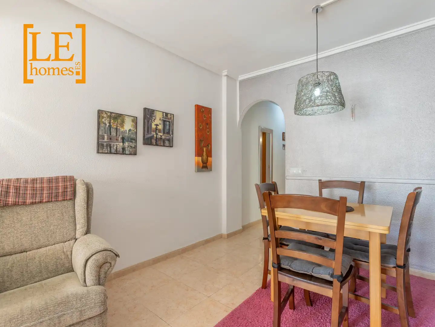 Menjador de Apartament en venda en Torrevieja amb Aire condicionat, Calefacció i Moblat