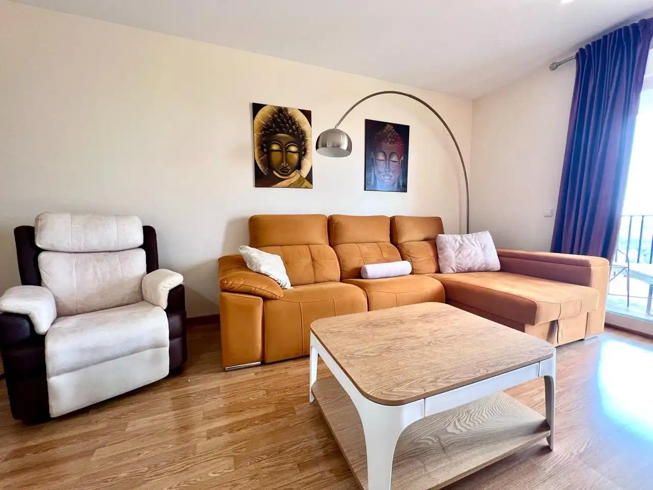 Sala de estar de Piso de alquiler en Molina de Segura con Terraza, Amueblado y Piscina comunitaria