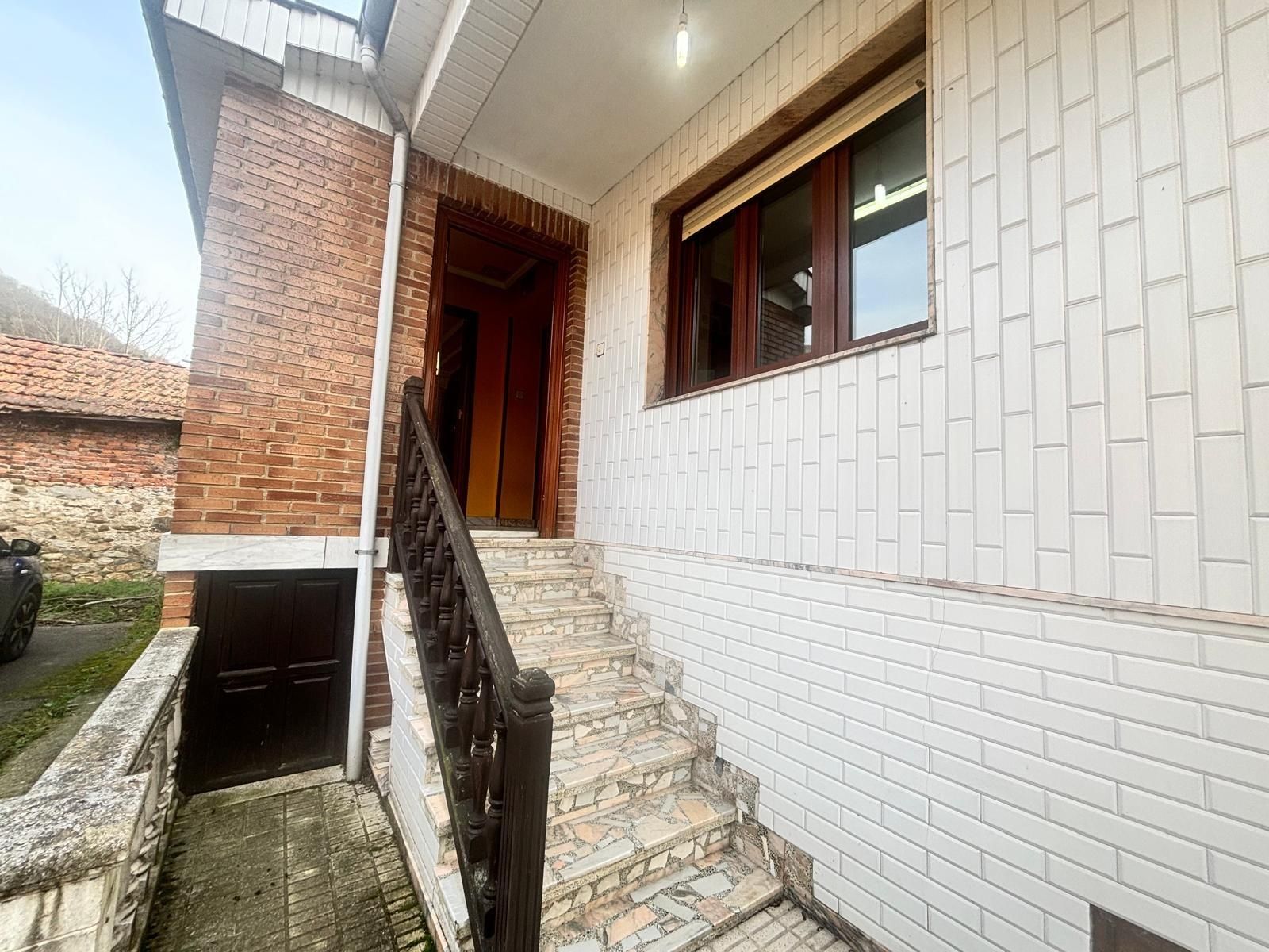 Vista exterior de Casa o xalet en venda en Laviana amb Calefacció i Jardí privat