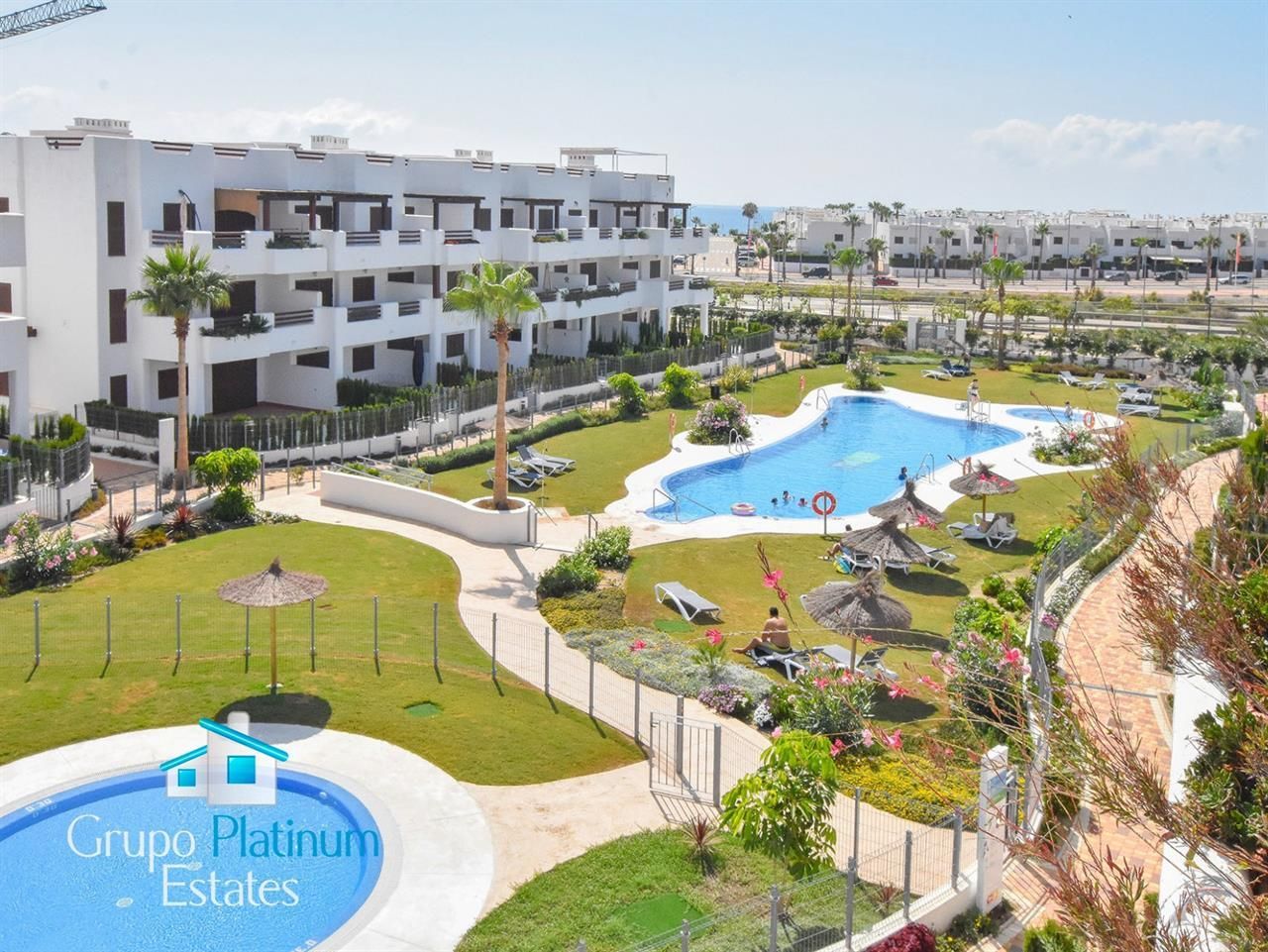 Vista exterior de Apartamento en venta en Pulpí con Aire acondicionado, Terraza y Piscina