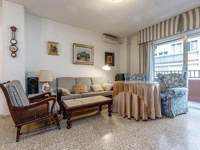 Living room of Flat for sale in  Granada Capital  with Heating, Terrace and Storage room