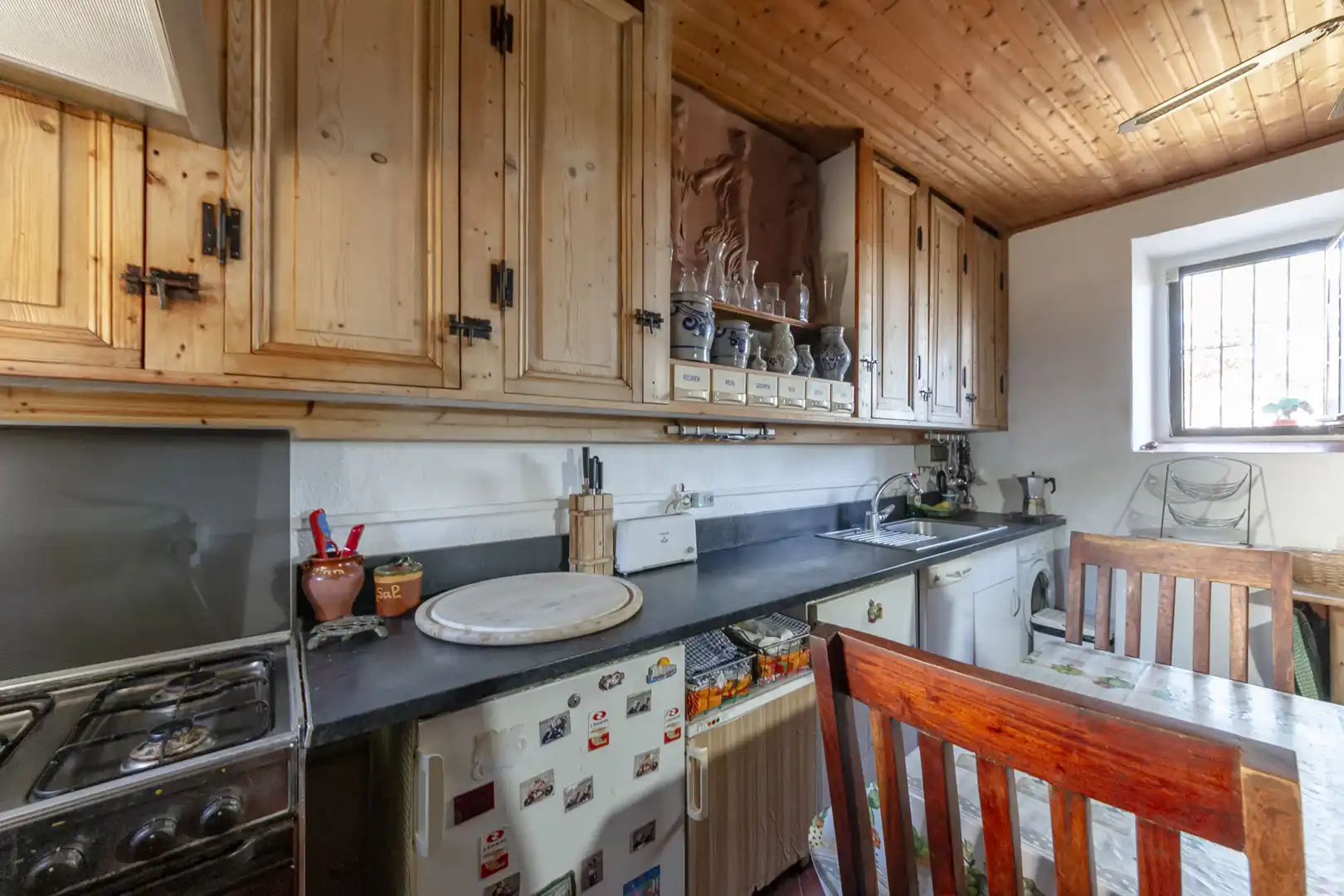 Cuina de Finca rústica en venda en Banyeres del Penedès amb Jardí privat, Parquet i Piscina