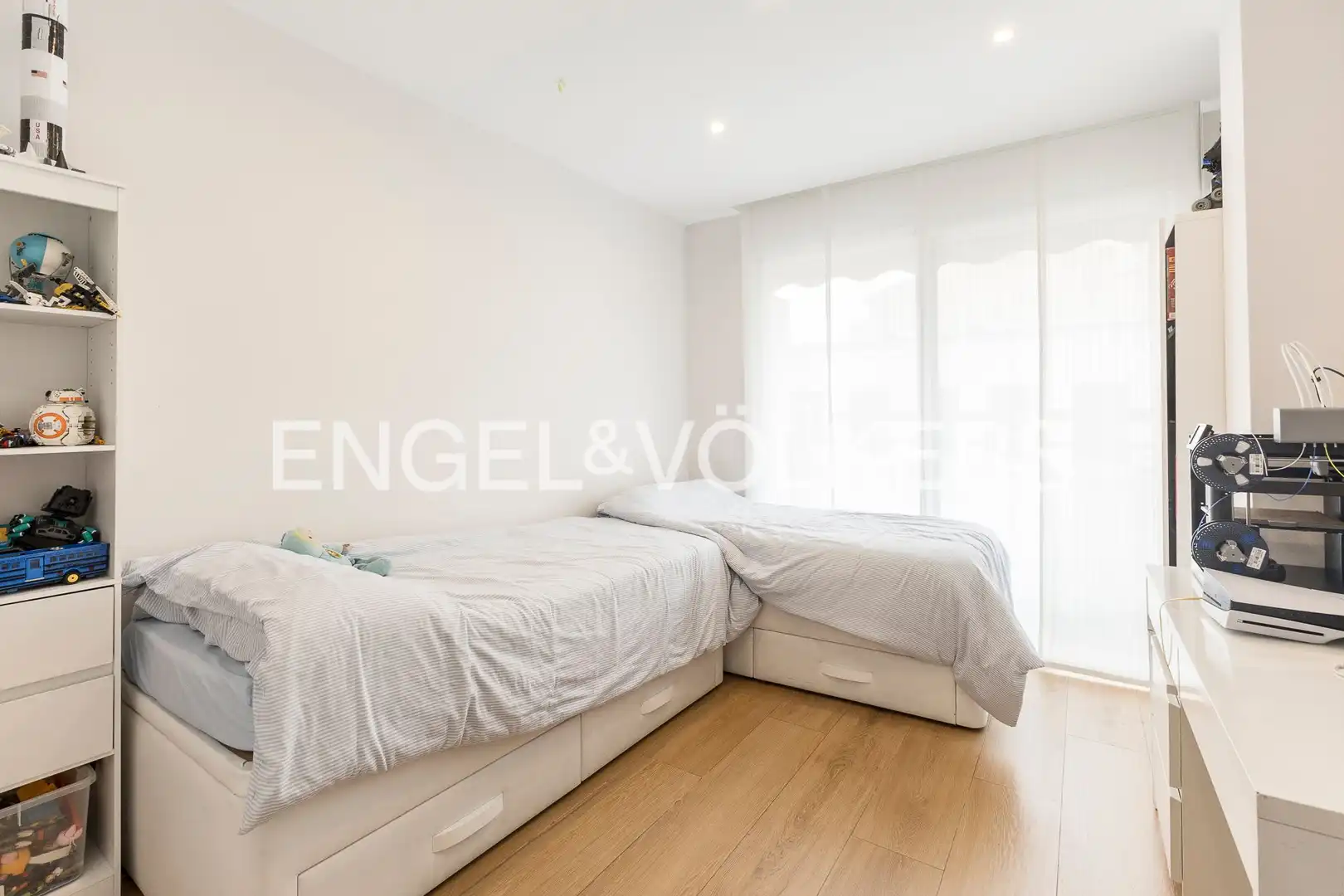Schlafzimmer von Wohnung zur Miete in Barcelona mit Heizung, Balkon und Haustiere erlaubt