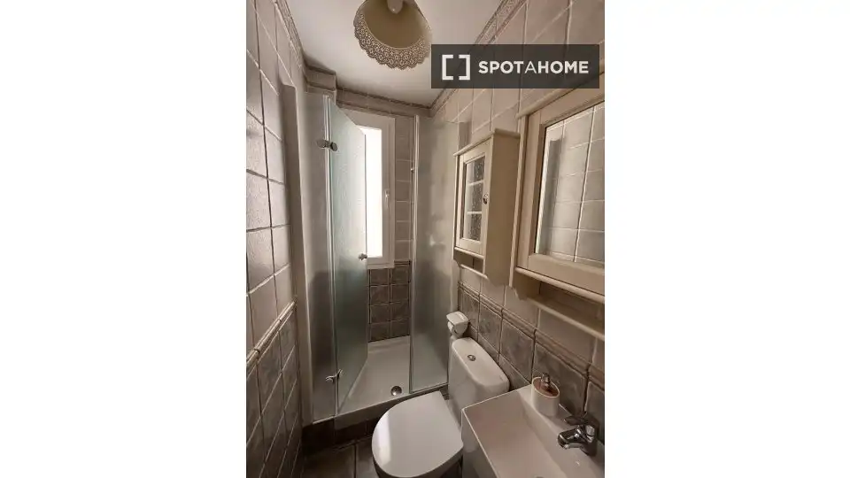 Bathroom of Apartments for share in Madrid  with Air Conditioner, Heating and Terrace