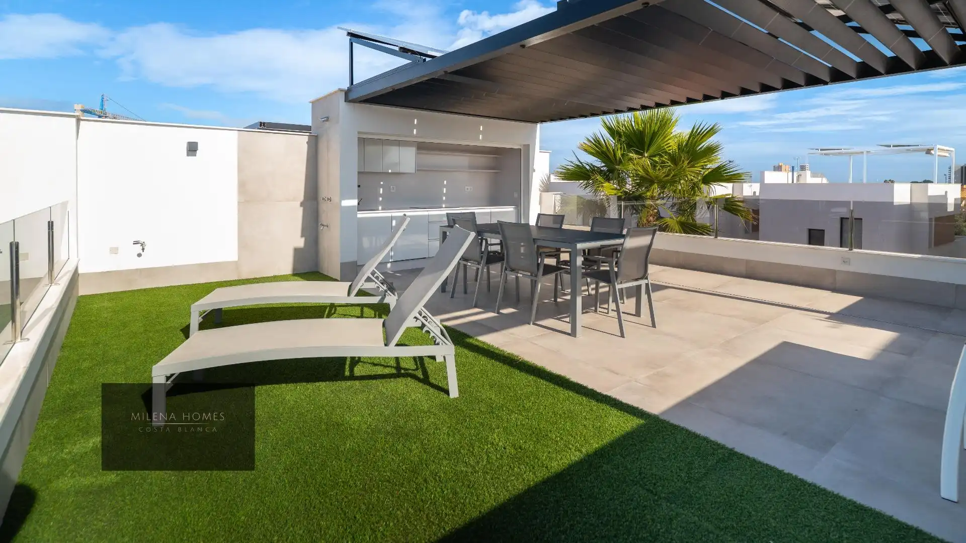 Terrassa de Casa o xalet en venda en San Javier amb Aire condicionat, Calefacció i Jardí privat