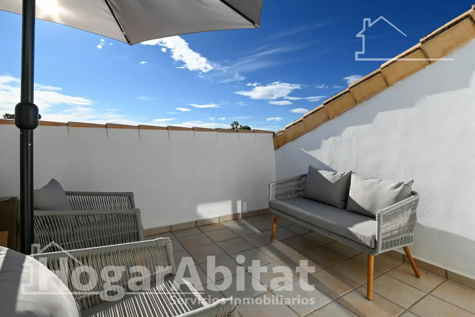 Terrace of Flat for sale in Els Poblets  with Air Conditioner and Furnished