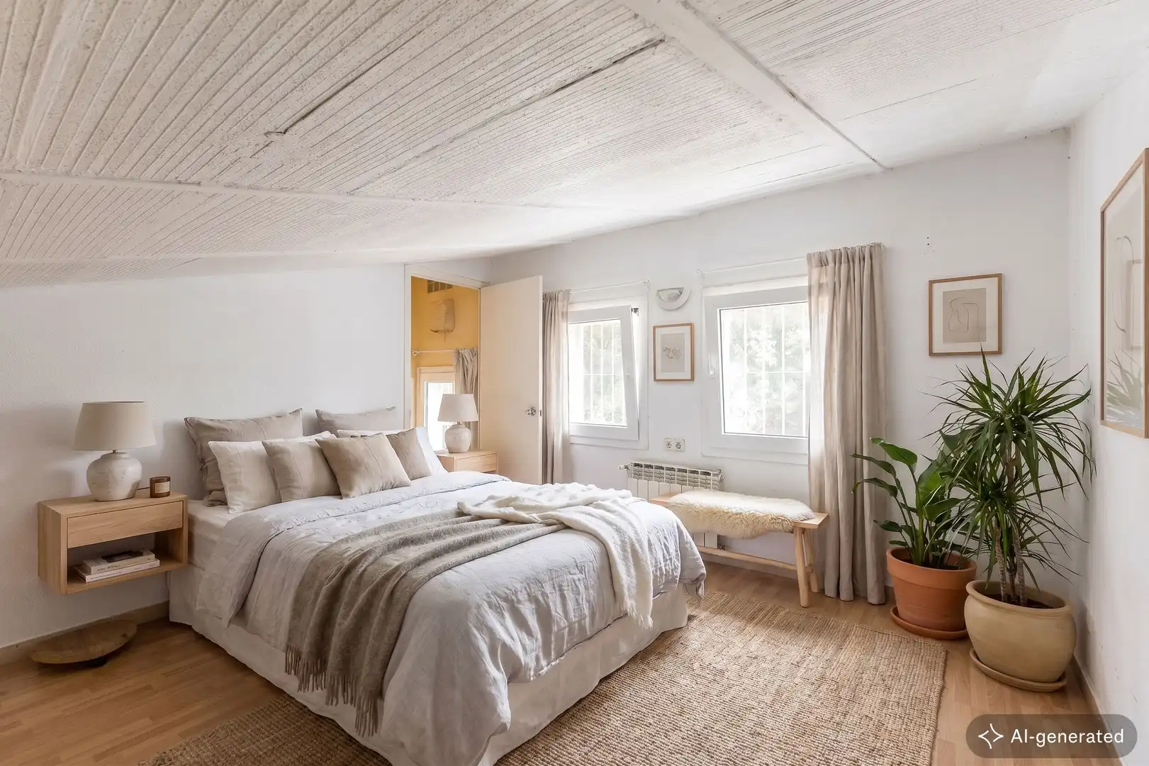 Habitación de Casa adosada en venta en Barcelona con Calefacción, Jardín privado y Parquet