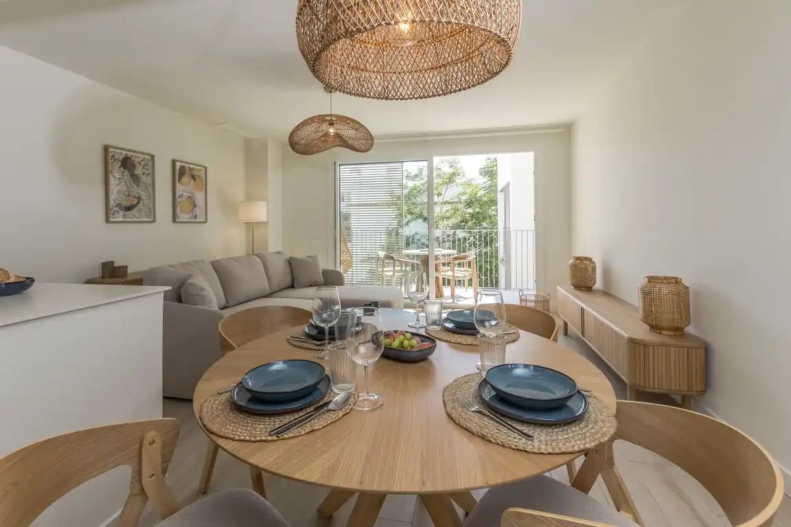 Dining room of Apartments for rent in Jávea / Xàbia  with Air Conditioner, Storage room and Sauna