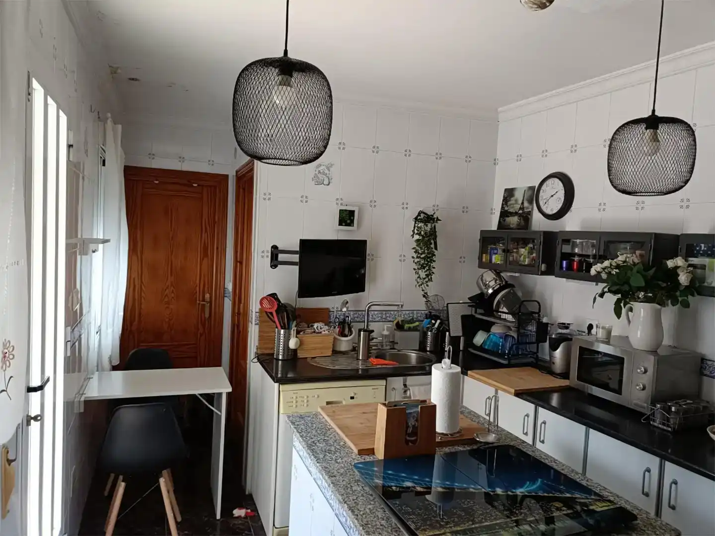 Cuina de Casa adosada en venda en Alhama de Murcia amb Aire condicionat i Balcó