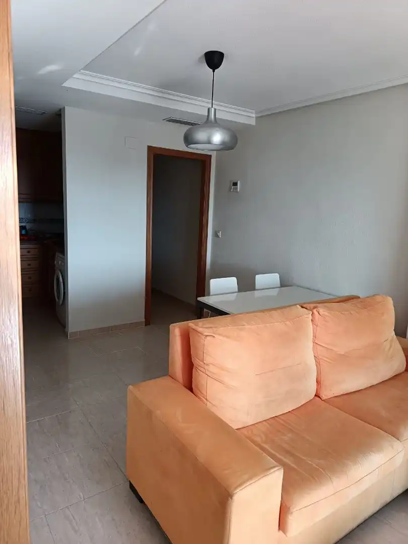 Sala d'estar de Apartament de lloguer en Santa Pola amb Aire condicionat, Calefacció i Moblat
