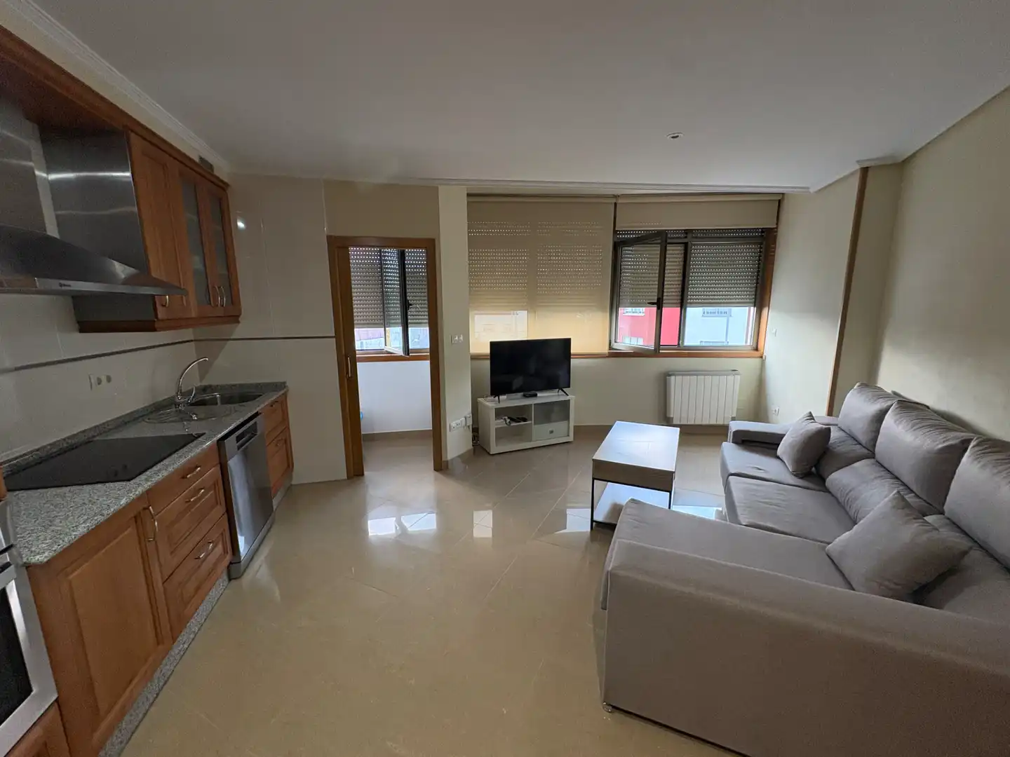 Sala de estar de Piso de alquiler en Ferrol con Calefacción, Parquet y Amueblado