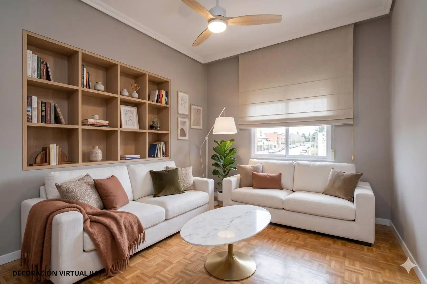 Sala de estar de Piso en venta en Madrid con Calefacción y Parquet