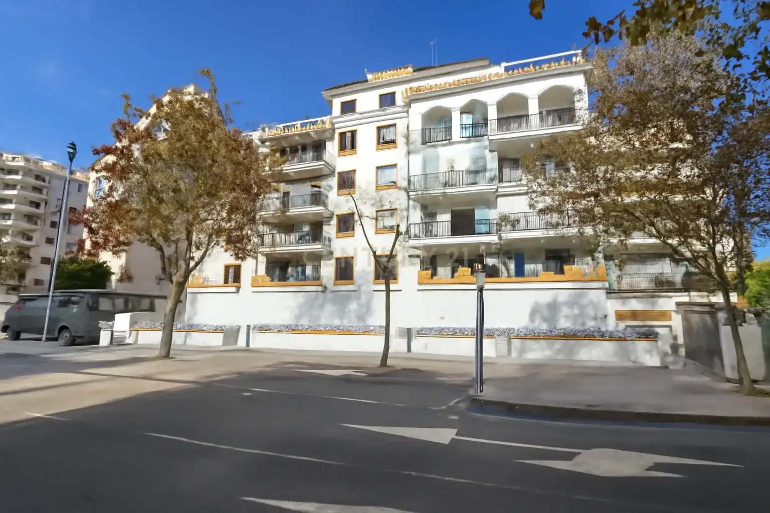 Vista exterior de Apartamento de alquiler en Calpe / Calp con Aire acondicionado, Lavadora y Microondas