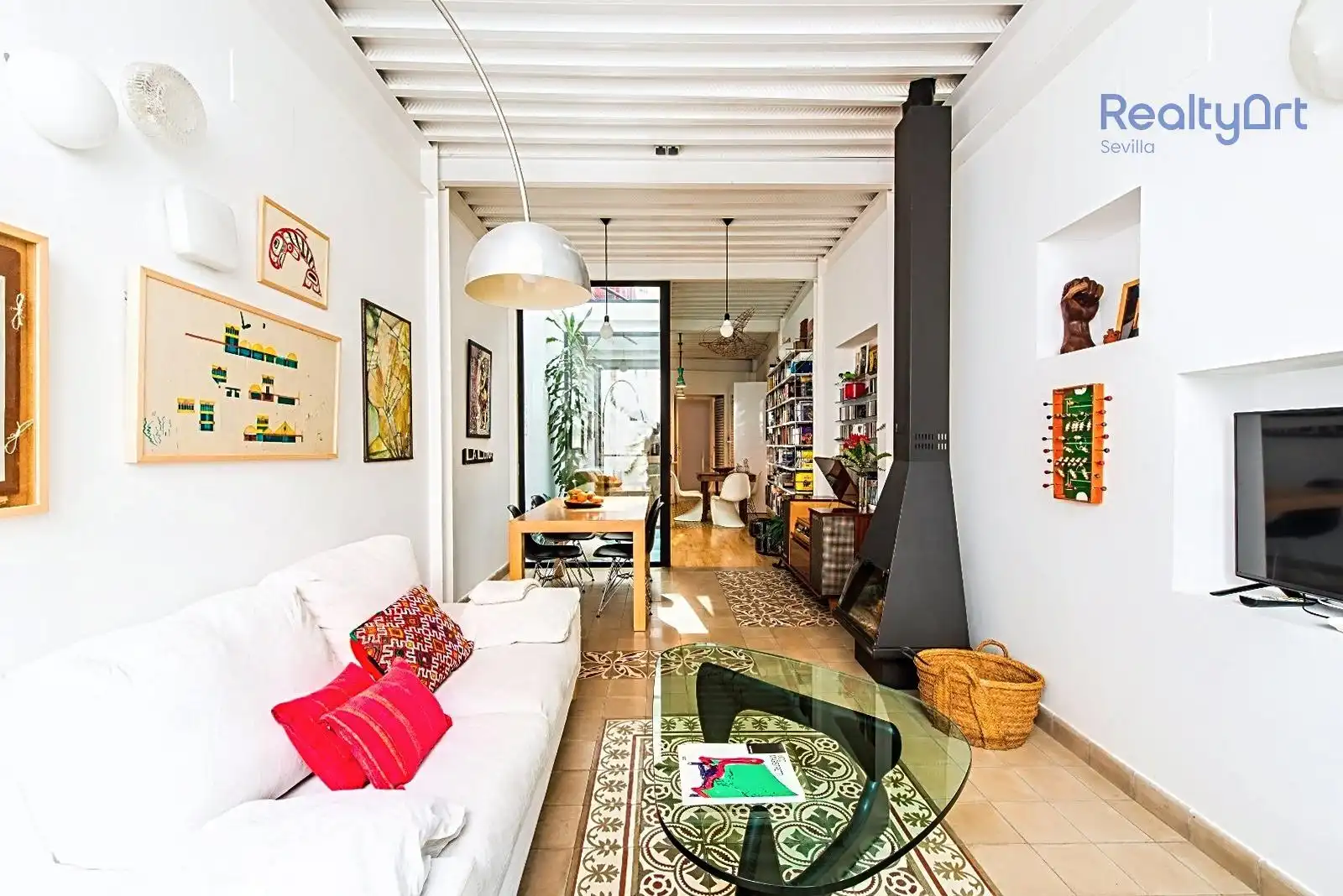 Living room of Houses for sale in Sevilla  with Air Conditioner, Heating and Terrace