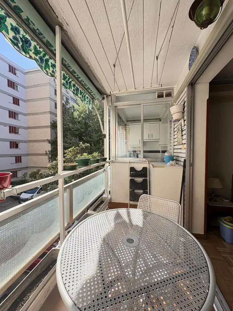 Terrasse von Wohnung zur Miete in Madrid mit Klimaanlage, Heizung und Parkett