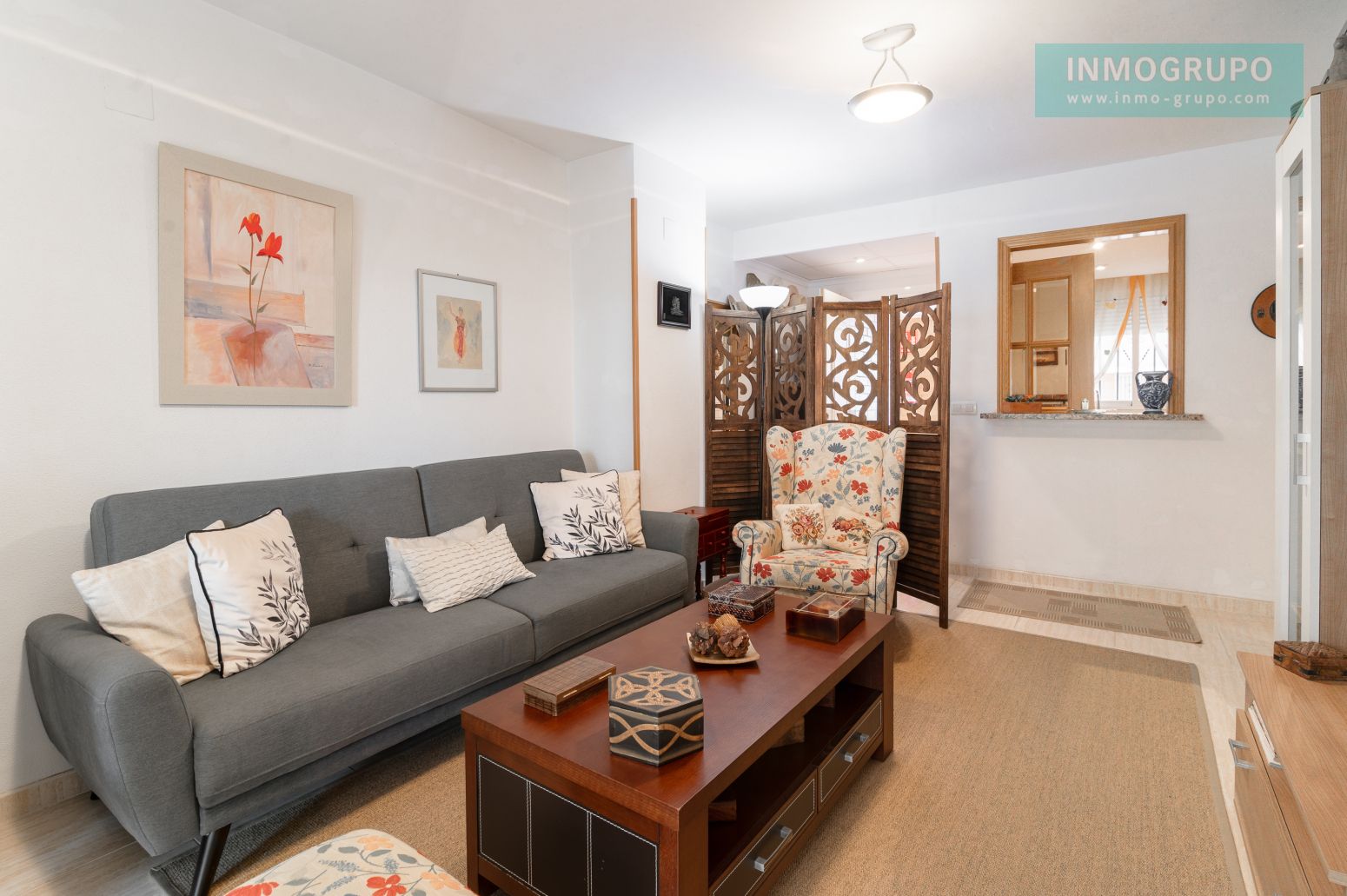 Sala de estar de Piso en venta en Oropesa del Mar / Orpesa con Aire acondicionado, Jardín privado y Terraza