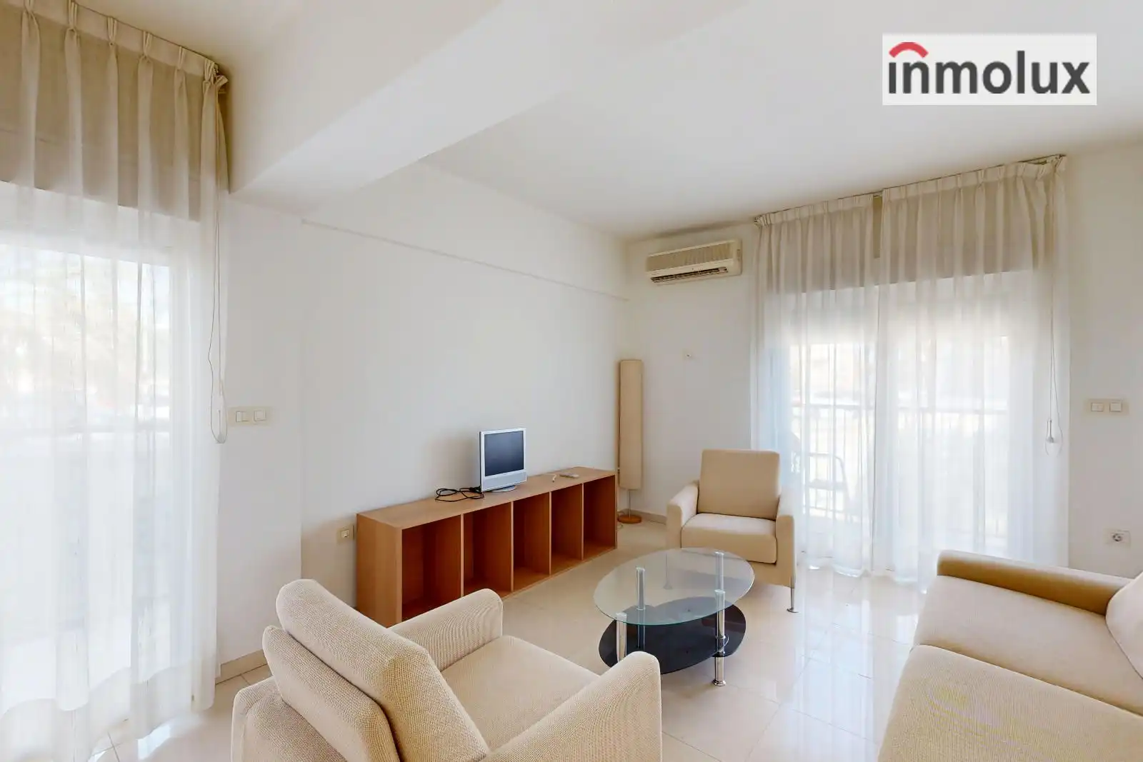 Wohnzimmer von Wohnung zum Verkauf in Alicante / Alacant mit Klimaanlage, Heizung und Terrasse