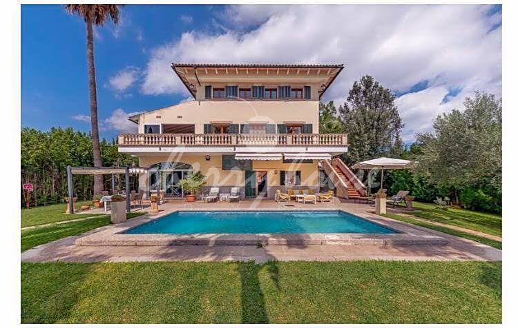 Exterior view of House or chalet to rent in Sant Joan  with Air Conditioner, Private garden and Terrace