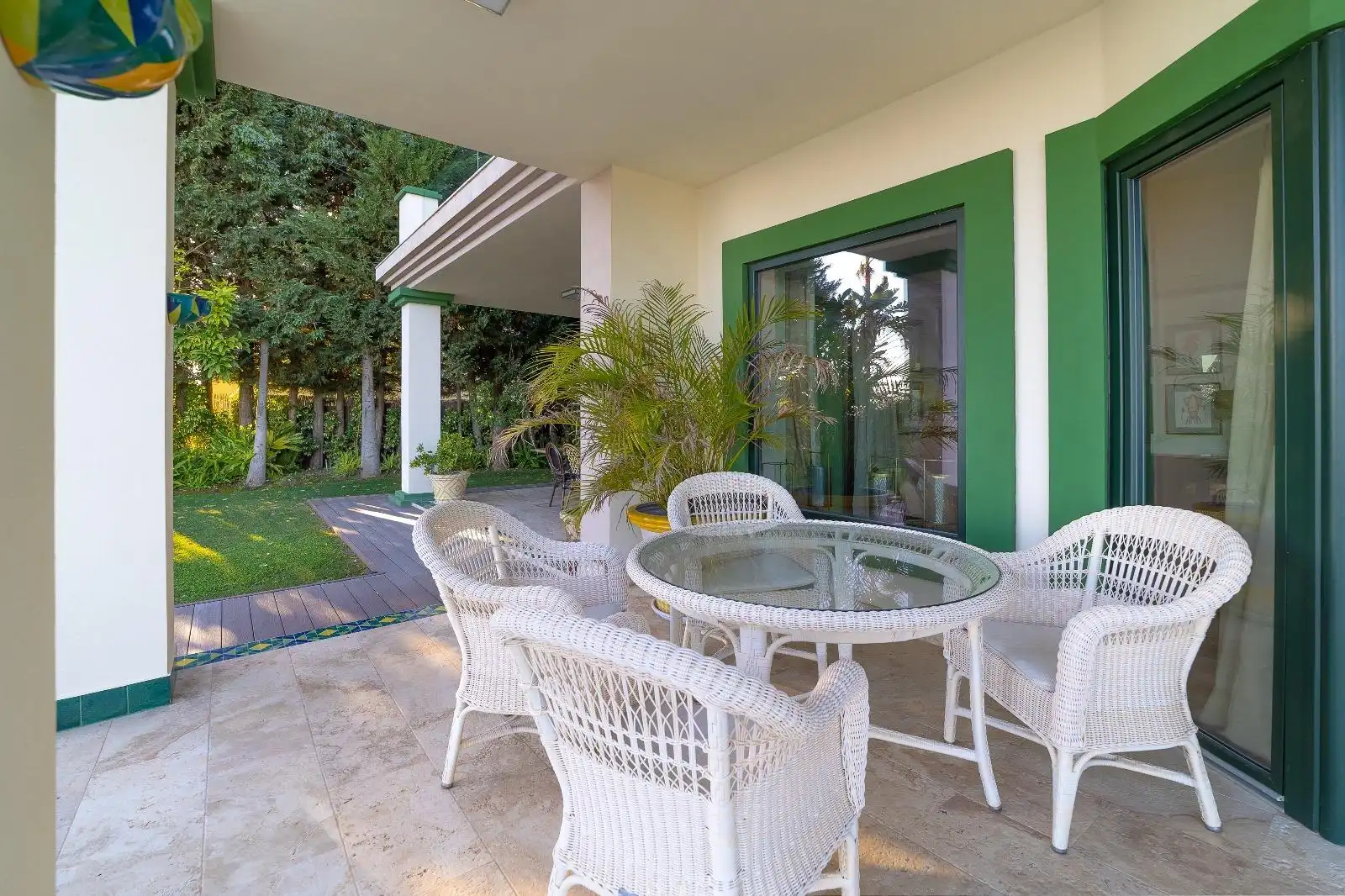 Terraza de Casa o chalet de alquiler en Estepona con Aire acondicionado, Jardín privado y Terraza