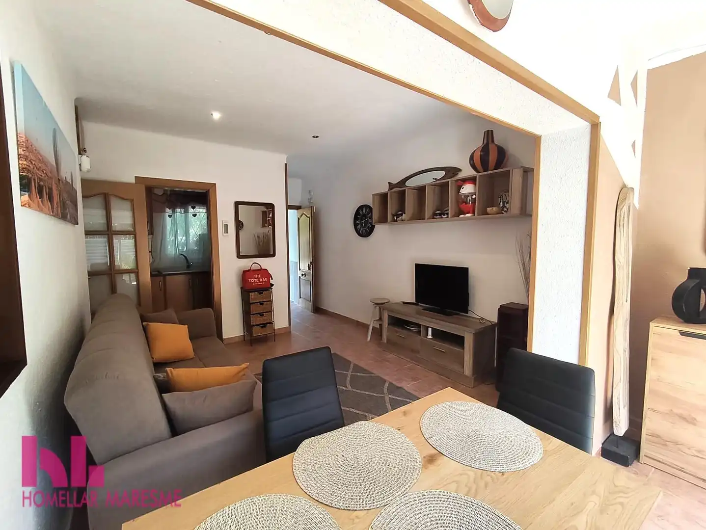 Living room of Flat for sale in Santa Susanna  with Terrace and Community pool