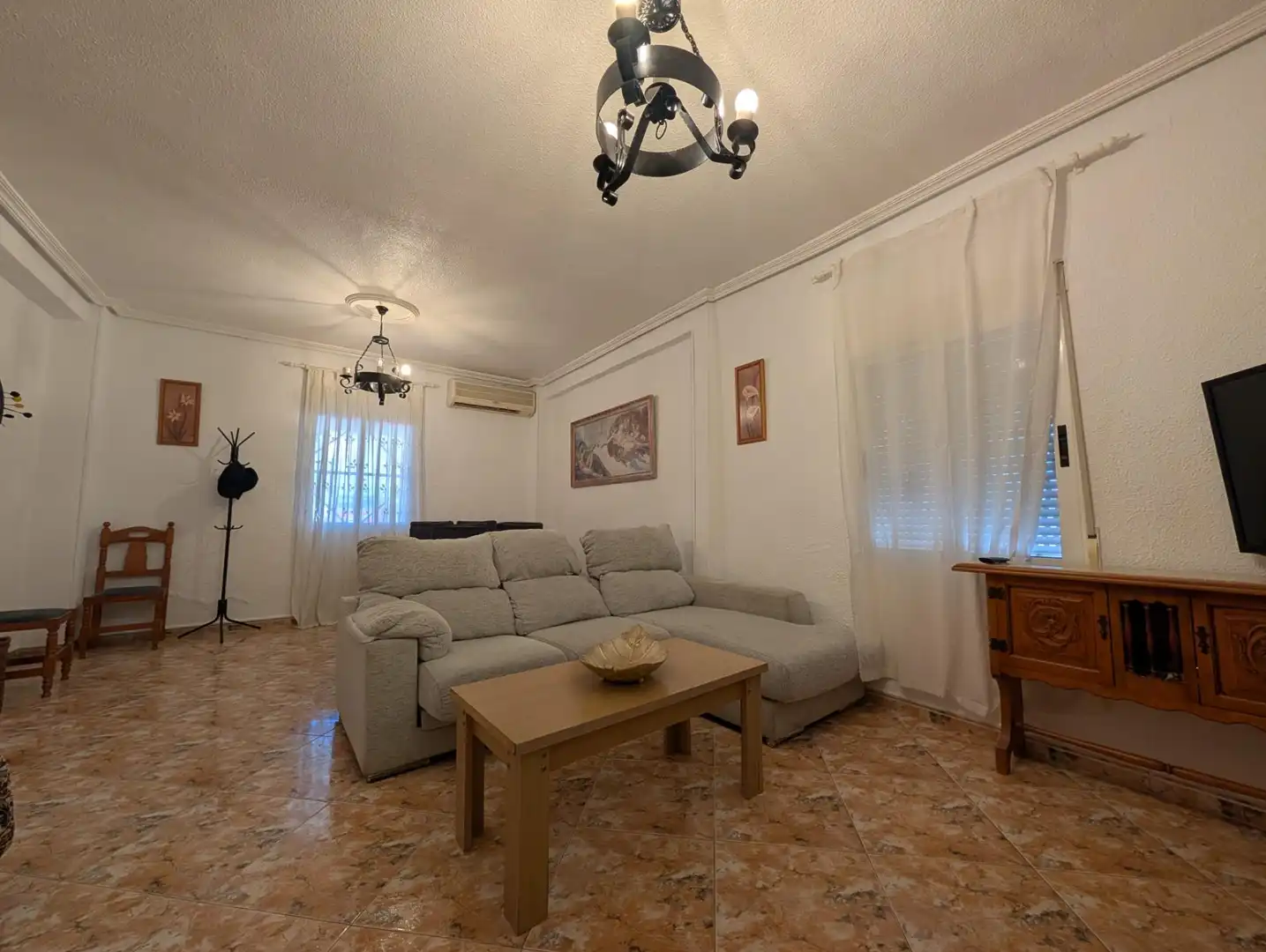 Sala de estar de Casa o chalet en venta en Aspe con Aire acondicionado y Piscina