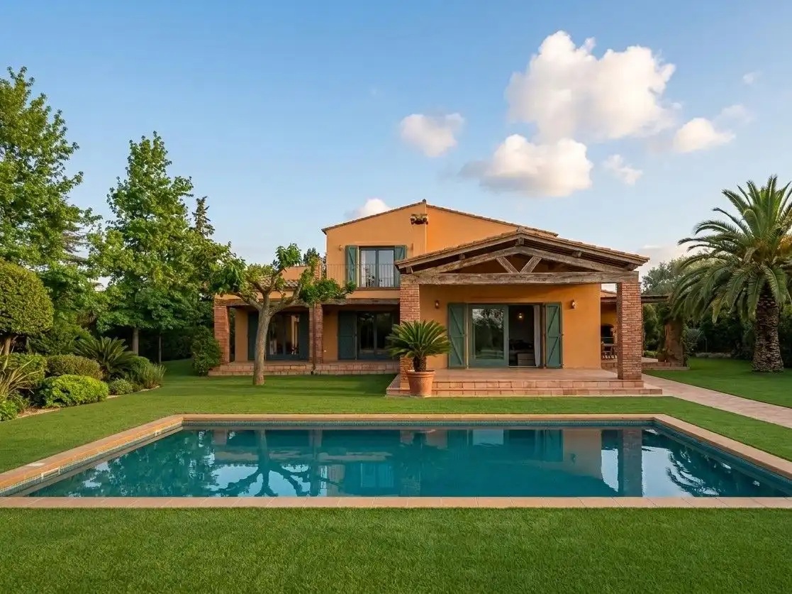 Exterior view of Houses for rent in Peralada  with Private garden, Terrace and Swimming Pool