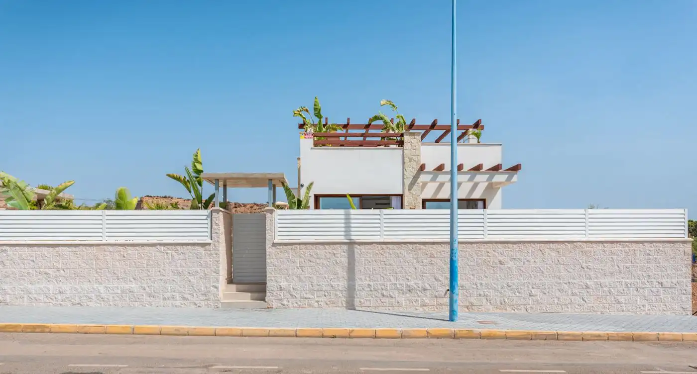 Vista exterior de Casa adosada en venta en Vera con Aire acondicionado, Calefacción y Jardín privado