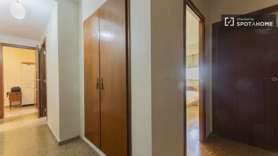 Wohnung zur Miete in Valencia mit Klimaanlage, Heizung und Möbliert
