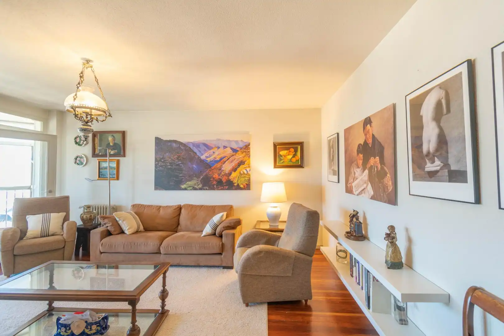 Living room of Flat for sale in 2º Ensanche