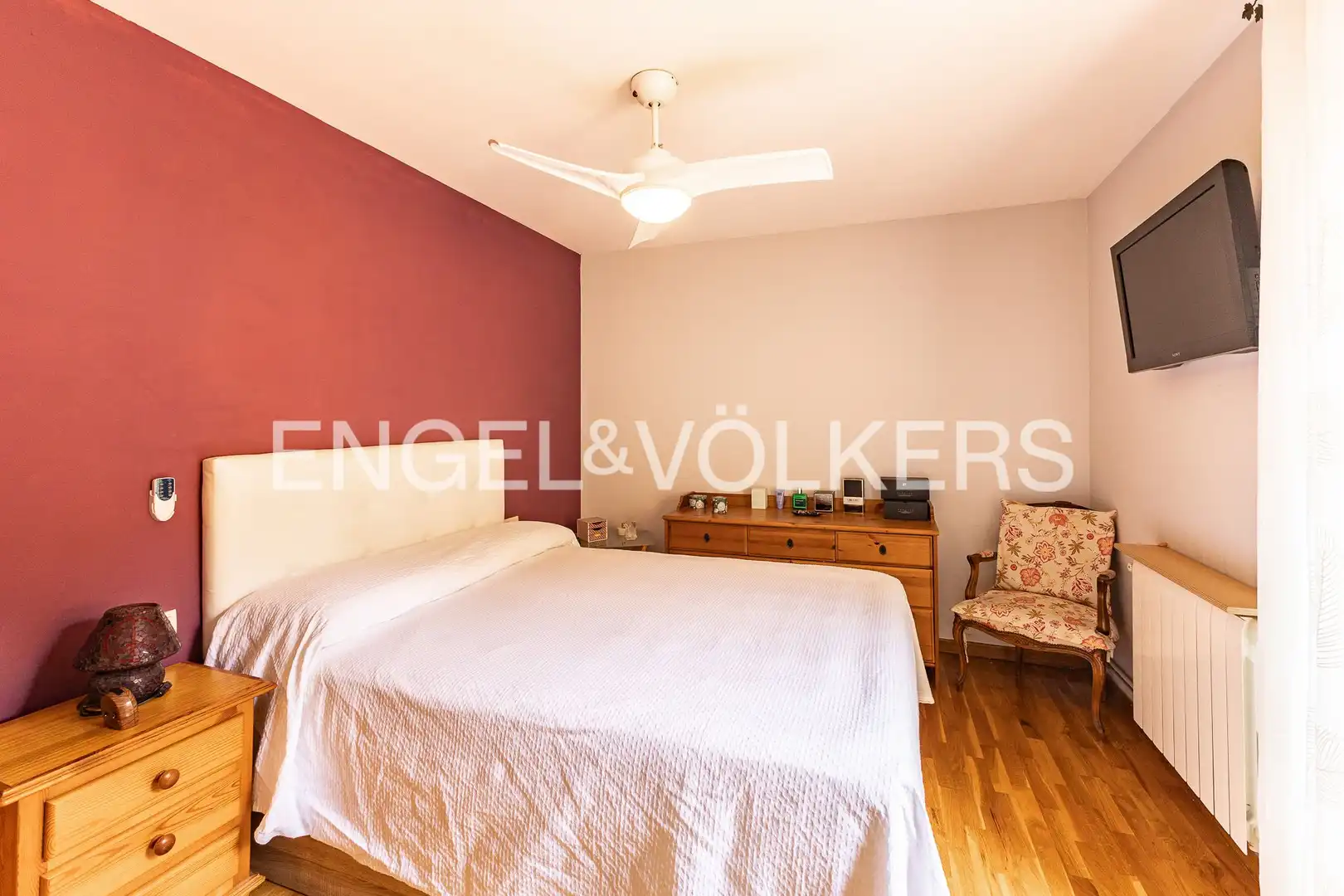 Bedroom of Flat for sale in Sant Andreu de Llavaneres  with Heating, Parquet flooring and Terrace